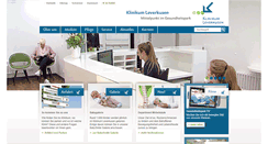 Desktop Screenshot of klinikum-lev.de